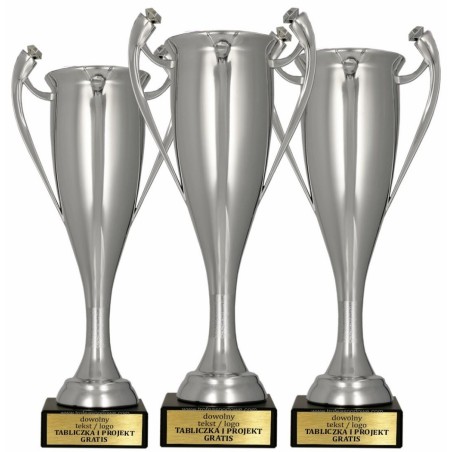 Puchar 7094 srebrny klasyczny z marmurową podstawą