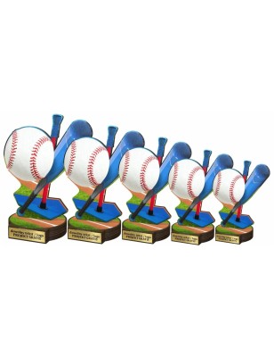 Drewniana statuetka baseball kij baseballowy piłka
