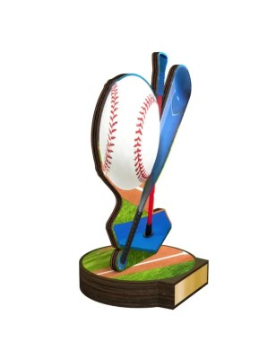 Statuetka drewniana - seria RW baseball