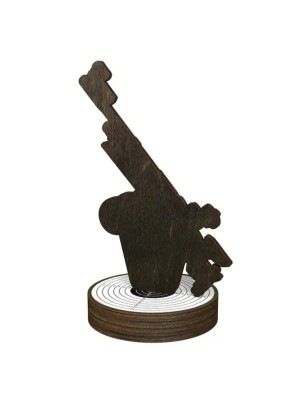Statuetka drewniana - seria RW strzelectwo sportowe karabin