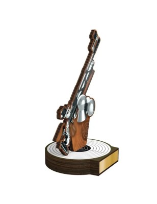 Statuetka drewniana - seria RW strzelectwo sportowe karabin