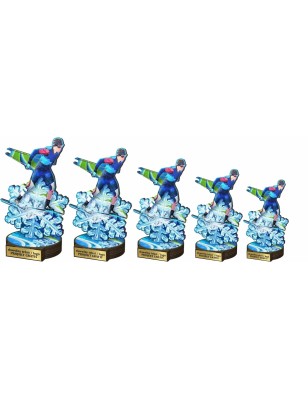 Statuetka drewniana - seria RW Biegi Narciarskie