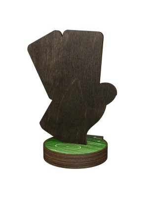 Statuetka drewniana - seria RW Sędzia Piłka Nożna