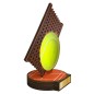 Drewniana statuetka tenis ziemny piłka kort Drewniana statuetka tenis ziemny piłka kort