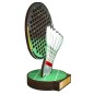 Drewniana statuetka badminton lotka rakieta Drewniana statuetka badminton lotka rakieta