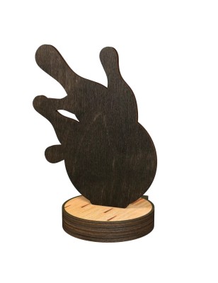 Statuetka drewniana - seria RW kręgle bowling kula