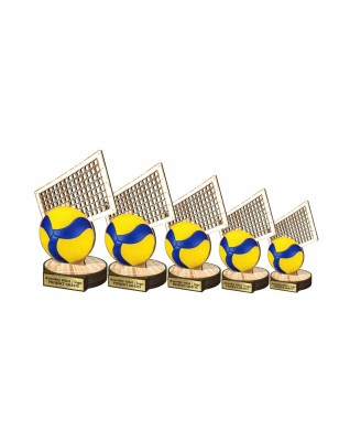 Drewniana statuetka siatkówka piłka siatkowa
