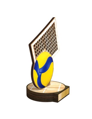 Statuetka drewniana - seria RW siatkówka piłka siatkowa