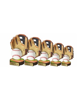 Drewniana statuetka Baseball rękawica baseballowa