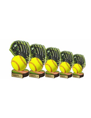Drewniana statuetka Softball baseball
