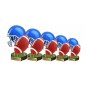 Drewniana statuetka futbol amerykański kask piłka Drewniana statuetka futbol amerykański kask piłka