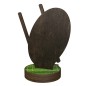 Drewniana statuetka Rugby z piłką i bramką Drewniana statuetka Rugby z piłką i bramką