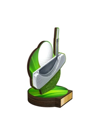Statuetka drewniana - seria RW Golf turniej golfowy dla golfisty