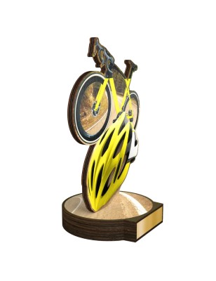 Statuetka drewniana - seria RW Kolarstwo szosowe rower