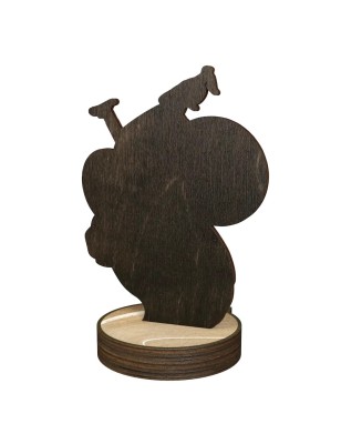 Statuetka drewniana - seria RW Kolarstwo szosowe rower