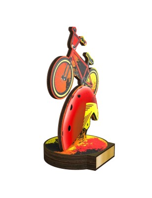Statuetka drewniana - seria RW rower bmx pumptrack skatepark