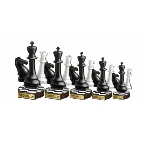 Drewniana statuetka Szachy figury szachowe szachownica