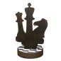 Drewniana statuetka Szachy figury szachowe szachownica Drewniana statuetka Szachy figury szachowe szachownica