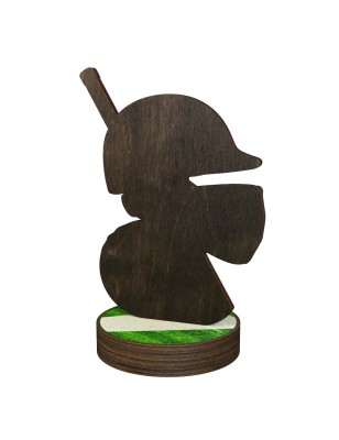 Statuetka drewniana - seria RW Krykiet mecz krykieta najlepszy zawodnik