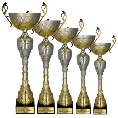 7255 – elegancki puchar z marmurową podstawą i podiumowym stylem