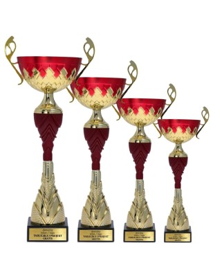 Puchar 7256 z czerwonym akcentem i personalizacją