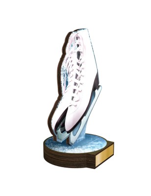 Statuetka drewniana - seria RW łyżwiarstwo figurowe dla najlepszej łyżwiarki