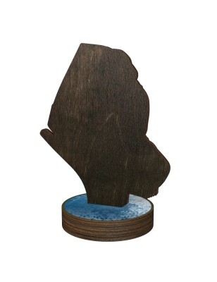 Statuetka drewniana - seria RW łyżwiarstwo figurowe dla najlepszej łyżwiarki