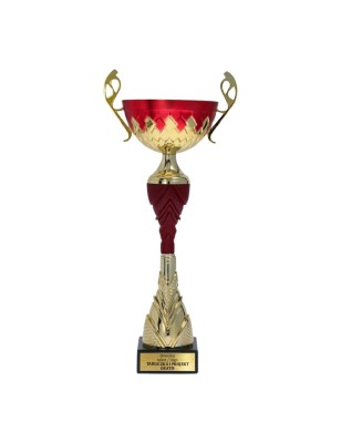 Puchar 7256 z czerwonym akcentem i personalizacją