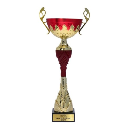 Puchar 7256 z czerwonym akcentem i personalizacją