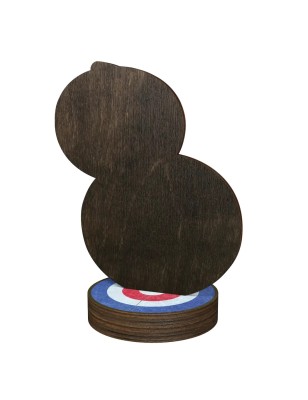 Statuetka drewniana - seria RW Curling turniej curlingowy