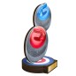 Drewniana statuetka Curling turniej curlingowy Drewniana statuetka Curling turniej curlingowy