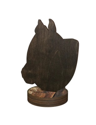 Statuetka drewniana - seria RW Jeździectwo zawody jeździeckie