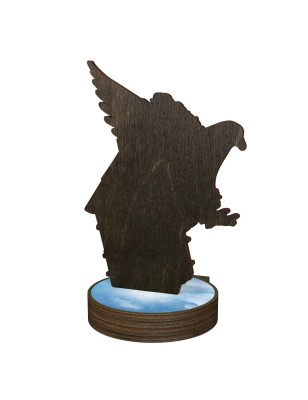 Statuetka drewniana - seria RW hodowla gołębie pocztowe