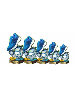 Drewniana statuetka triathlon