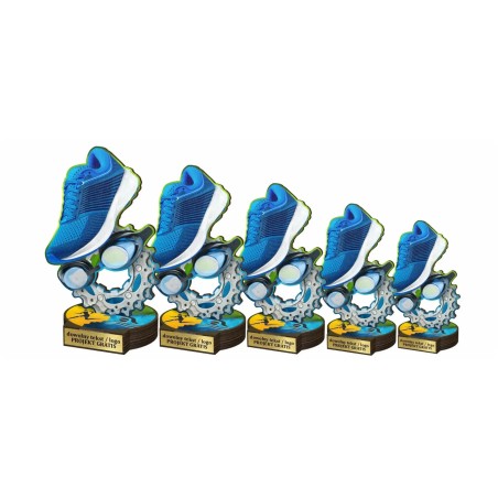 Drewniana statuetka triathlon