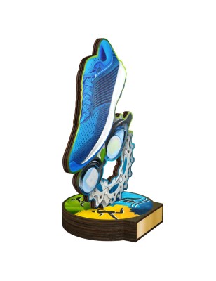 Statuetka drewniana - seria RW triathlon