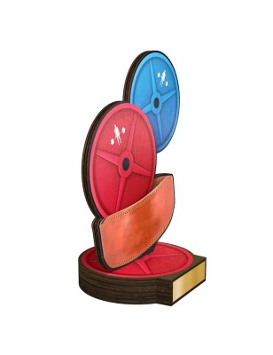 Statuetka drewniana - seria RW podnoszenie ciężarów sporty siłowe