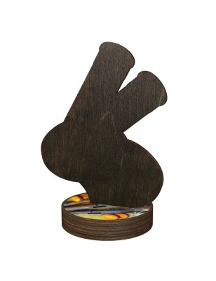 Statuetka drewniana - seria RW strzelectwo rzutki trap skeet