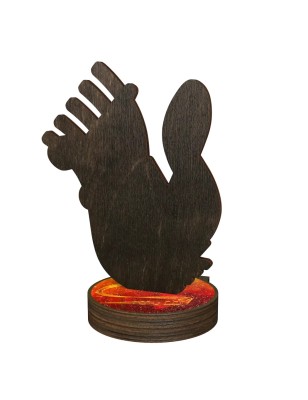 Statuetka drewniana - seria RW Muzyka ze złotymi nutami