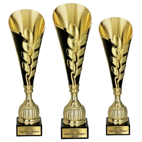 Puchar 7262 w złoto-czarnym stylu na finał