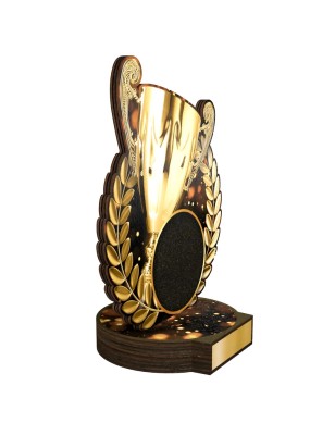 Statuetka drewniana - seria RW uniwersalne Złote Trofeum