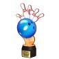 Drewniana statuetka ACTCW kręgle bowling strike