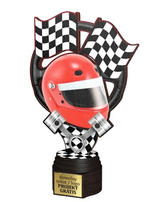 Drewniana statuetka ACTCW motosport mistrz kierownicy