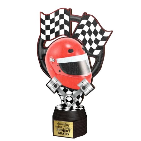 Drewniana statuetka ACTCW motosport mistrz kierownicy
