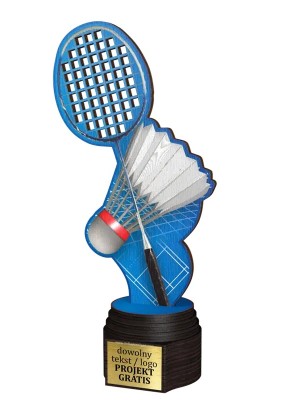 Drewniana statuetka ACTCW badminton rakieta