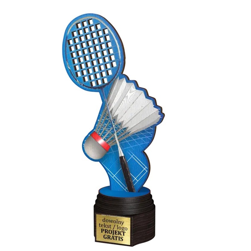 Drewniana statuetka ACTCW badminton rakieta