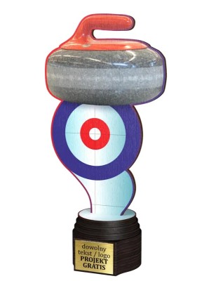 Drewniana statuetka ACTCW mistrz precyzji curling
