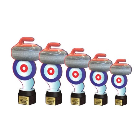 Drewniana statuetka ACTCW mistrz precyzji curling