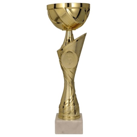 8340 – efektowny puchar z miejscem na emblemat i personalizacją