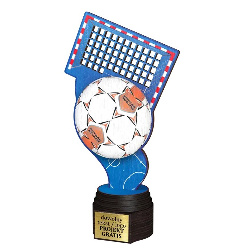 Drewniana statuetka ACTCW futsal piłka halowa